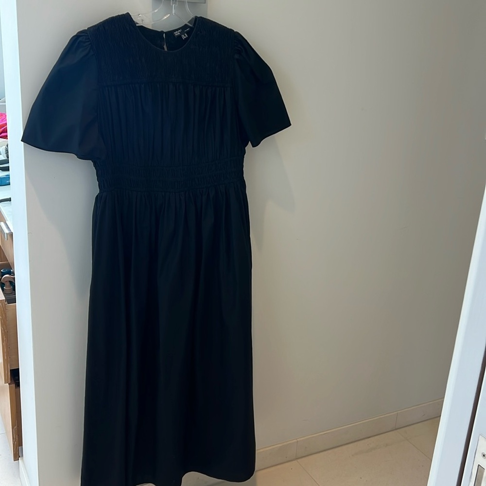 Dress, by Nobody’s Child.  Crisp Cotton.  Ruched waist.  Never worn.